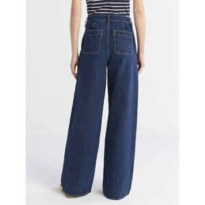 NWT Free Assembly's Women's Wide Leg Jeans with Patch Pockets Size 8
